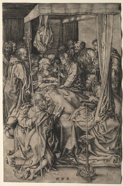 Der Tod der Jungfrau von Martin Schongauer
