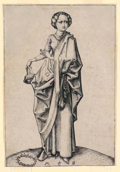 Die vierte törichte Jungfrau von Martin Schongauer