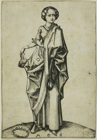 Die vierte törichte Jungfrau von Martin Schongauer