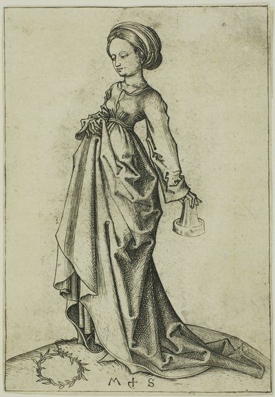 Die zweite törichte Jungfrau von Martin Schongauer