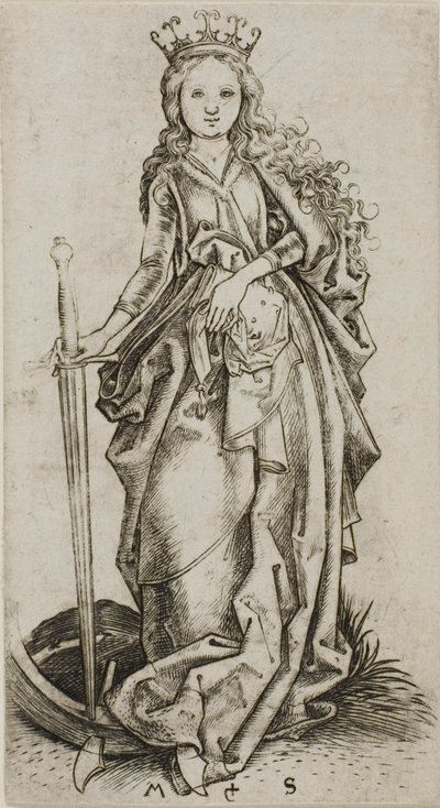 Die kleine Heilige Katharina von Martin Schongauer