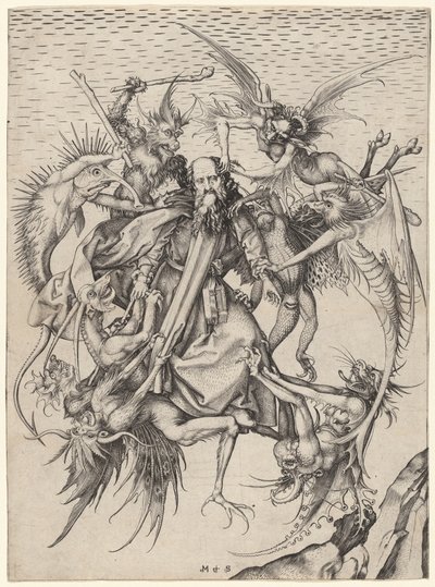 Die Versuchungen des Heiligen Antonius von Martin Schongauer