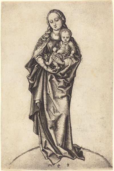 Die Jungfrau und das Kind mit dem Apfel von Martin Schongauer