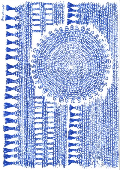 Häkeln Blaue Tinte von Martina Konitzky