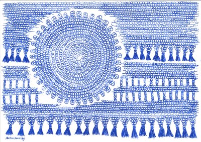 Häkeln Blaue Tinte von Martina Konitzky