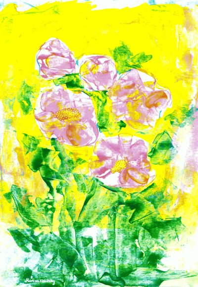 Die Rosen im Frühling von Martina Konitzky
