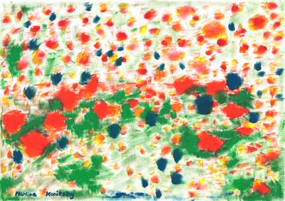 Mohnblumen und Kornblumen von Martina Konitzky