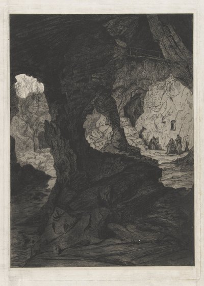 Ansicht einer Grotte von Martinus Antonius Kuytenbrouwer jr.
