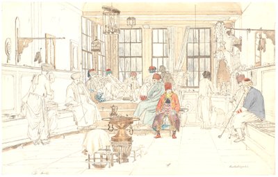Das Innere eines türkischen Cafés von Martinus Rørbye