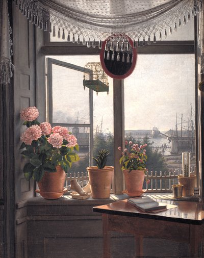 Blick aus dem Fenster des Künstlers von Martinus Rørbye