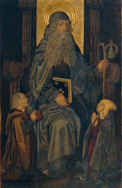 Heiliger Antonius der Abt und Stifter von Martín Bernat