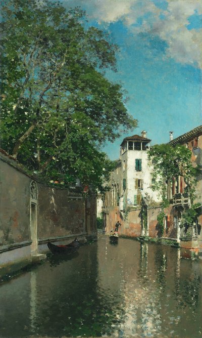 Kanal in Venedig von Martín Rico y Ortega