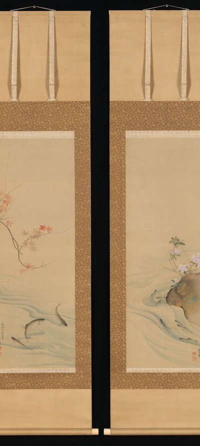 Süßfische im Sommer und Herbst, 1785 von Maruyama Okyo