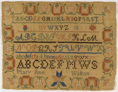 Stickerei von Mary Ann Walton