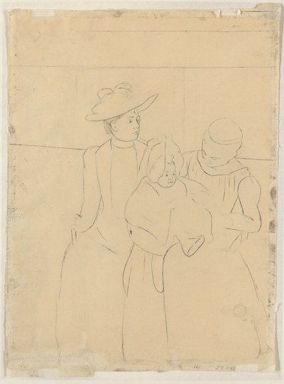 Im Omnibus [verso], ca. 1891 von Mary Cassatt