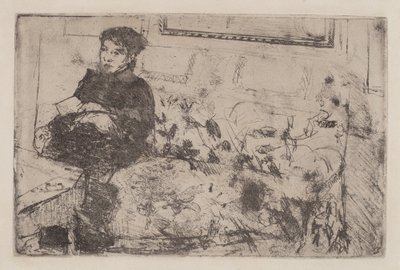 Innenraum: Auf dem Sofa von Mary Cassatt