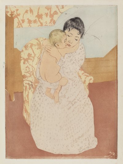 Mütterliche Liebkosung, 1890-1891 von Mary Cassatt