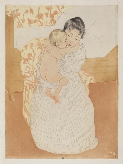 Mütterliche Liebkosung, 1890-1891 von Mary Cassatt