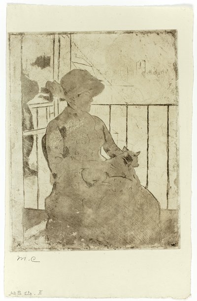 Auf dem Balkon von Mary Cassatt