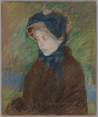 Susan mit Strohhut von Mary Cassatt