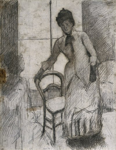 Der Besucher recto, ca. 1881 von Mary Cassatt