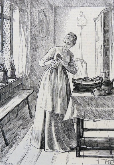 Illustration einer Hausfrau von Mary Ellen Edwards