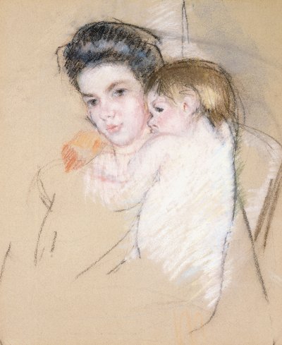 Mutter und nacktes Kind von Mary Cassatt