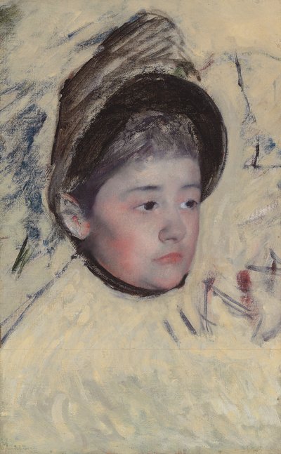 Frau mit Haube, ca. 1889 von Mary Cassatt