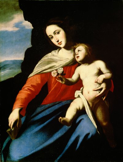 Jungfrau und Kind, frühe 1640er Jahre von Massimo Stanzione