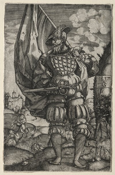 Der Fahnenträger, 1537 von Master F. G.