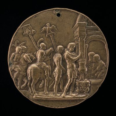 Mucius Scaevola, zweite Hälfte des 15. Jahrhunderts von Master IO.FF.