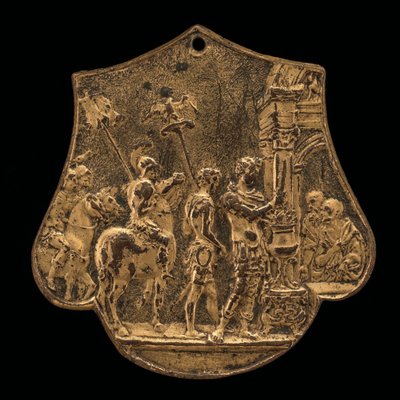 Mucius Scaevola, zweite Hälfte des 15. Jahrhunderts von Master IO.FF.