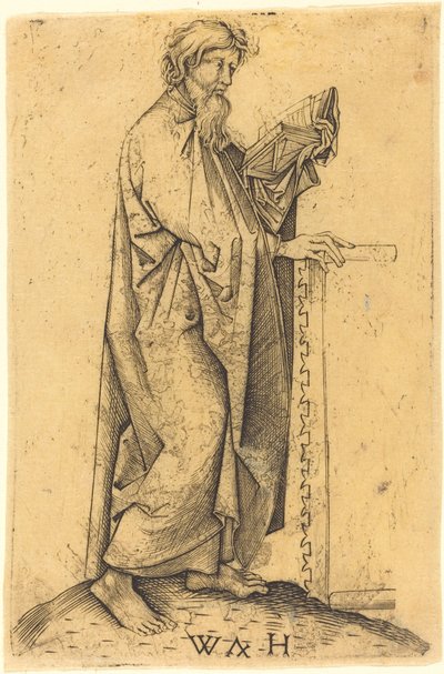 Der Apostel Simon von Master WH after Martin Schongauer
