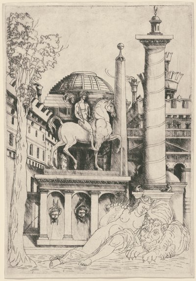 Allegorie der Tapferkeit (?) von Master of 1515