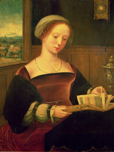 Maria Magdalena beim Lesen von Master of Female Half Lengths