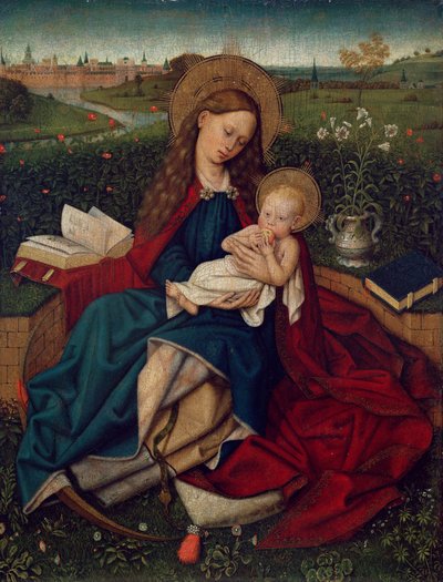 Die Madonna der Demut, ca. 1450-70 von Master of Flémalle