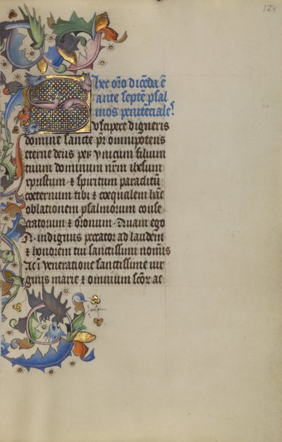 Bewohnte Initiale S von Master of Guillebert de Mets
