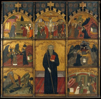 Altarbild des Heiligen Antonius des Abtes von Master of Rubió