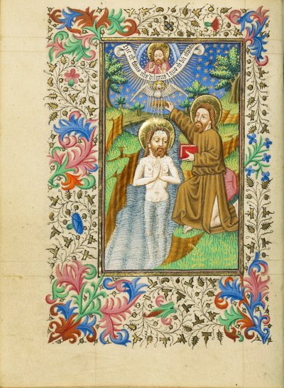 Die Taufe Christi von Master of Sir John Fastolf