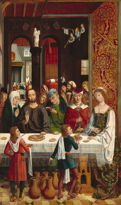 Die Hochzeit zu Kana von Master of the Catholic Kings
