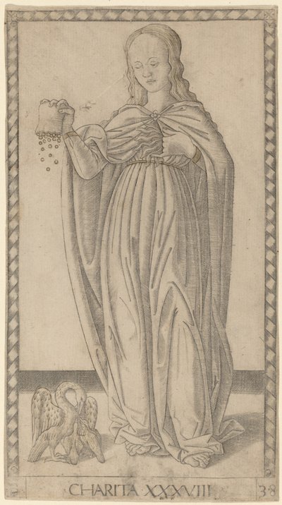 Nächstenliebe von Master of the E Series Tarocchi