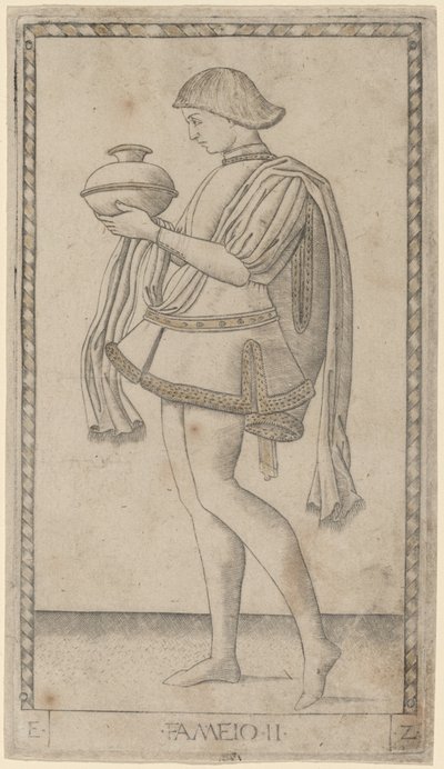 Diener von Master of the E Series Tarocchi