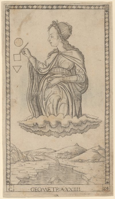 Geometrie von Master of the E Series Tarocchi