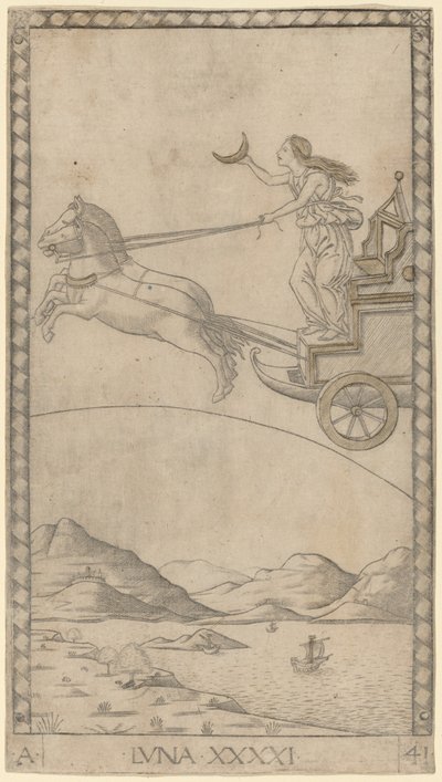 Mond von Master of the E Series Tarocchi