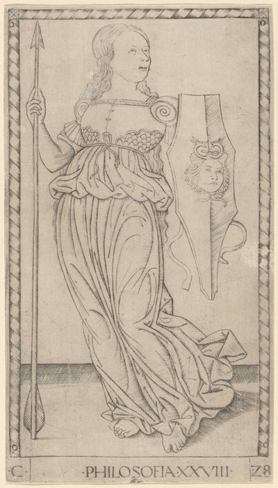 Philosophie von Master of the E Series Tarocchi