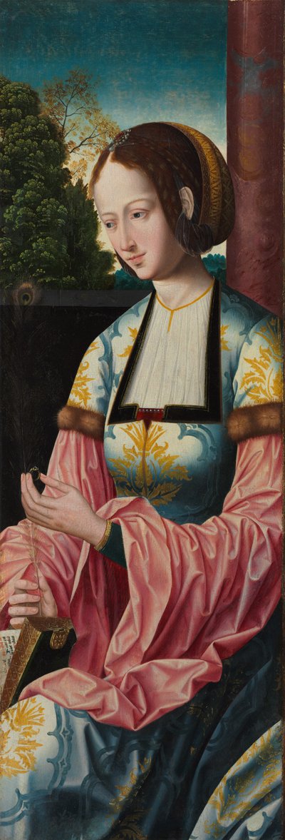 Heilige Barbara von Master of the Holy Blood