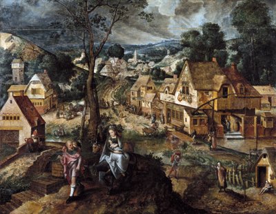Flucht nach Ägypten von Master of the Prodigal Son