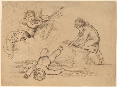 Allegorie: Vier Putti von Mather Brown