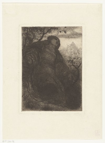 Frau unter einem Baum von Matthijs Maris