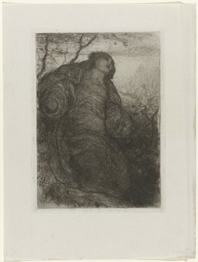 Frau unter einem Baum von Matthijs Maris